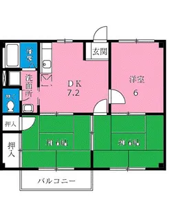 スターヒルズ長島B【1階】の間取り