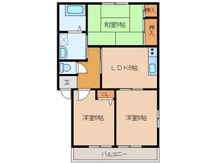 アミスB【2階】の間取り