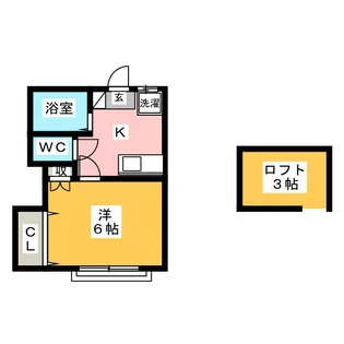 パーシモン西が丘【1階】の間取り