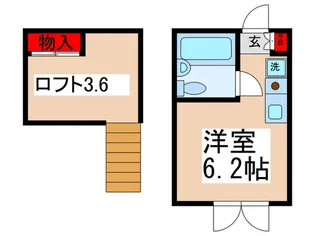 ハウスルピナス【2階】の間取り