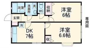 竹之丸テラス【1階】の間取り
