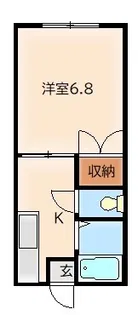 グローバルハイツ【1階】の間取り