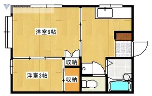 コーポさつき【2階】の間取り