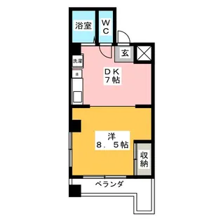 勝田ビル【4階】の間取り