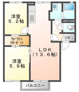 エリアM【2階】の間取り