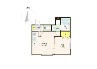 インペリアルカレッジ北千住【2階】の間取り