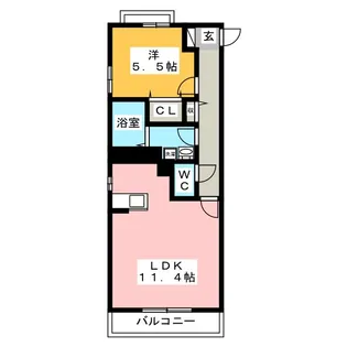 カーム コート【1階】の間取り