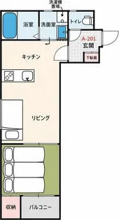 SUN生A号棟【2階】の間取り