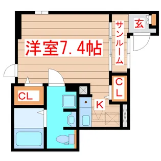プレミアムハウス郡山【1階】の間取り