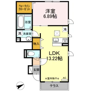 リヴェール【1階】の間取り
