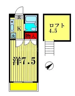 エスペラントイケダ【2階】の間取り