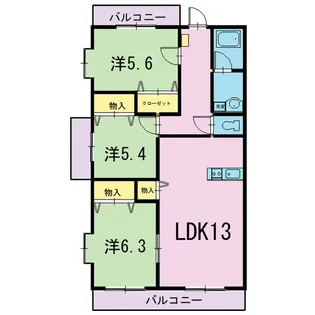 グランツ【1階】の間取り