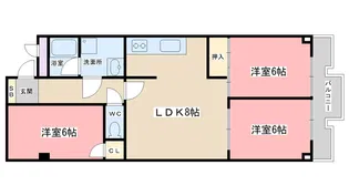 ハイツ山科【3階】の間取り