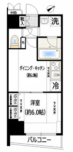 エステムプラザ市谷外濠公園【2階】の間取り