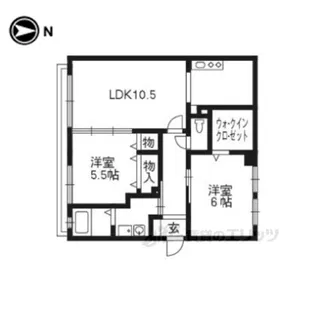 サニーコート院殿【2階】の間取り