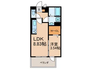 アイル京都宇治西【1階】の間取り