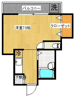 第2ヴィラ碑文谷【1階】の間取り