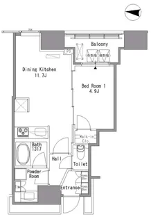 White Tower Hamamatsucho【5階】の間取り