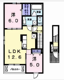 ジャン ノーブル J【2階】の間取り