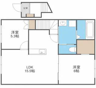 アテーナ大麻B【2階】の間取り