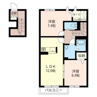 BellWood桂A【2階】の間取り