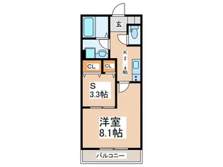 ブラマソーレ調布【3階】の間取り