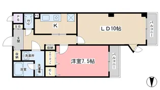 プレセランス山科【2階】の間取り