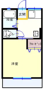 シティハイムけやき【2階】の間取り