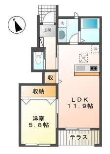レーベン【1階】の間取り