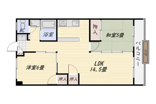 なごみマンション城山【4階】の間取り