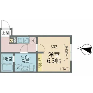 カインドネス海老名【3階】の間取り
