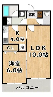 パレスフォー塚本II【2階】の間取り