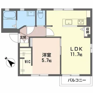 グランシャリオ【1階】の間取り