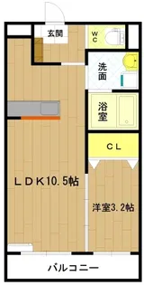 アンジューVIII【2階】の間取り