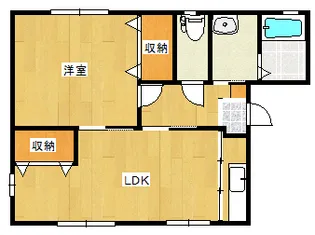 フローラK【1階】の間取り