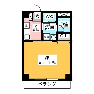 ブルーメ中柳【3階】の間取り