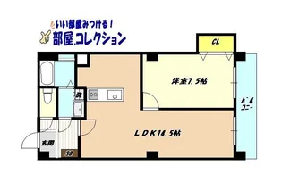 グランベール小倉駅前【2階】の間取り
