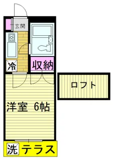 シティキャビンA棟【1階】の間取り