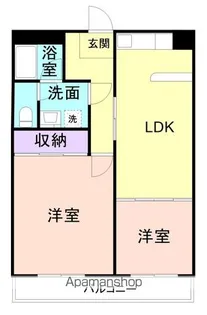 川端ビル【4階】の間取り