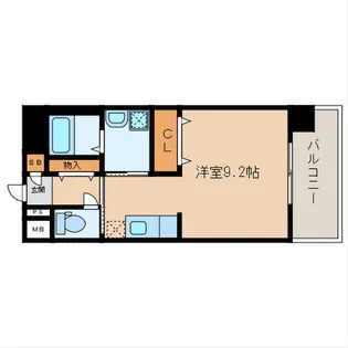 ライブラ西新【3階】の間取り