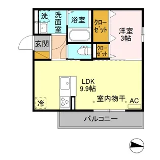 ラナンキュラス【3階】の間取り