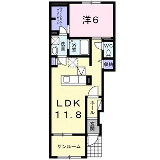 ル タン サト【1階】の間取り