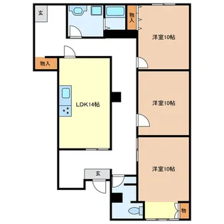 マンションフォルテシモ【1階】の間取り