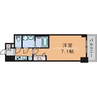 1Kの間取り画像