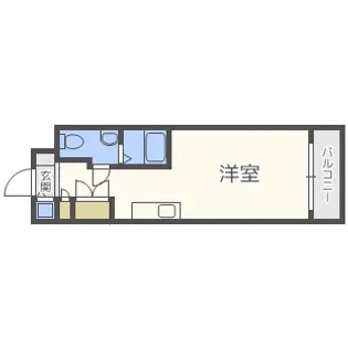 エスリード御堂筋梅田【5階】の間取り