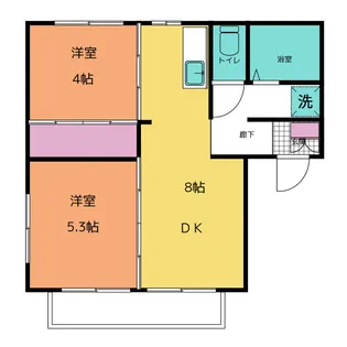 ヒルズTAKI【2階】の間取り