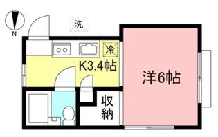 ハイム沙羅【1階】の間取り