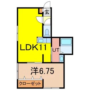 1LDKの間取り画像