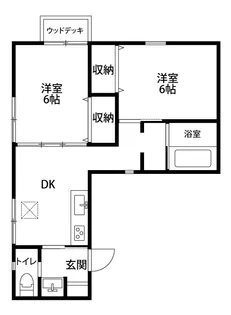 ハウスフローラル【1階】の間取り