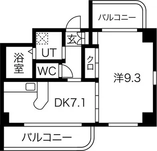 岐阜県岐阜市庵町【マンション】の間取り